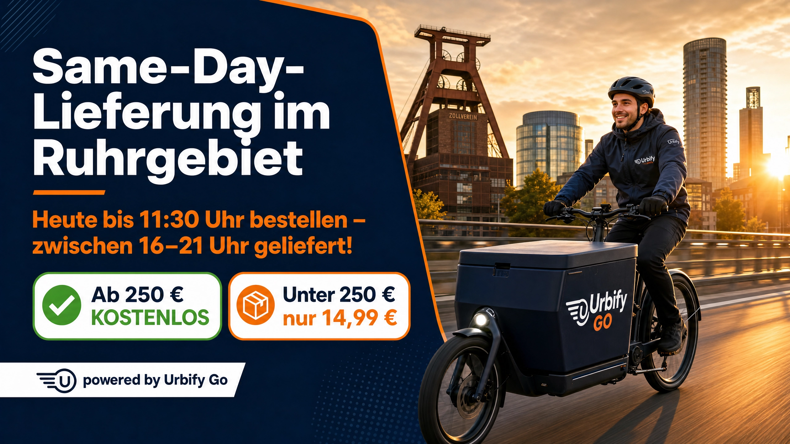 Same-Day-Lieferung ins Ruhrgebiet – ab sofort verfügbar!